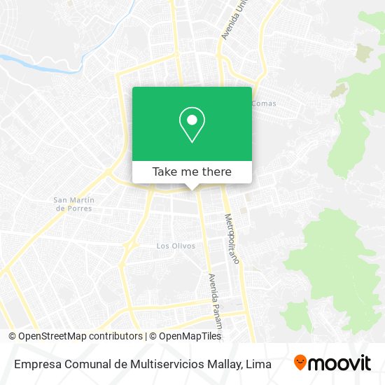 Mapa de Empresa Comunal de Multiservicios Mallay