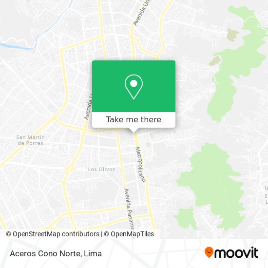 Aceros Cono Norte map