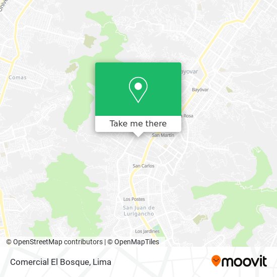 Comercial El Bosque map