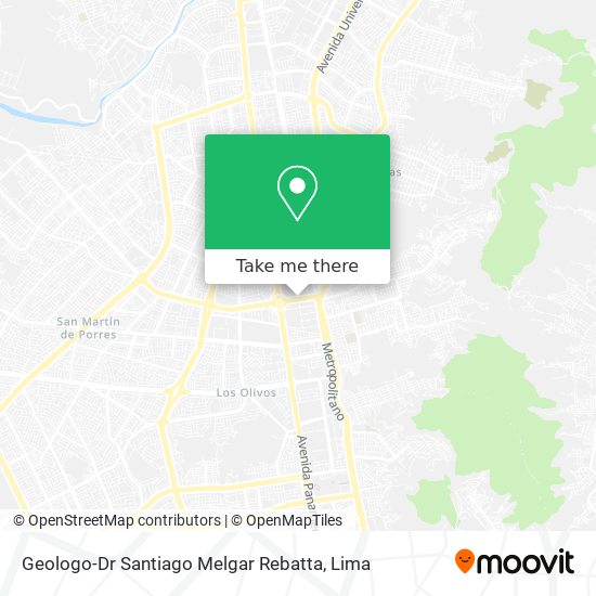 Geologo-Dr Santiago Melgar Rebatta map