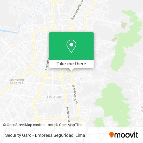 Mapa de Security Garc - Empresa Seguridad