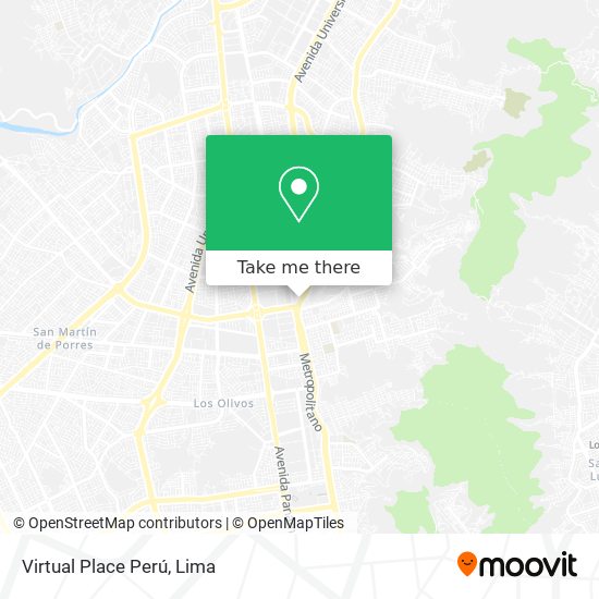 Virtual Place Perú map