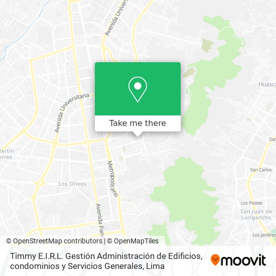 Timmy E.I.R.L. Gestión Administración de Edificios, condominios y Servicios Generales map