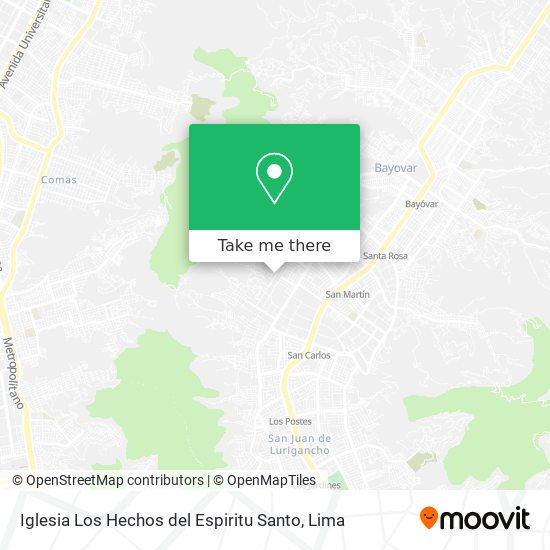 Mapa de Iglesia Los Hechos del Espiritu Santo