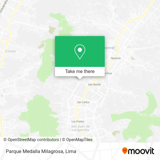 Parque Medalla Milagrosa map
