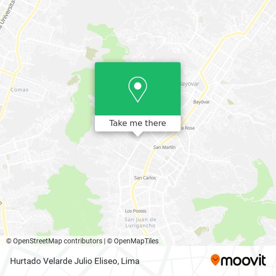 Hurtado Velarde Julio Eliseo map