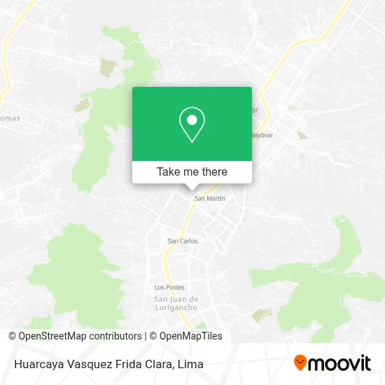 Huarcaya Vasquez Frida Clara map