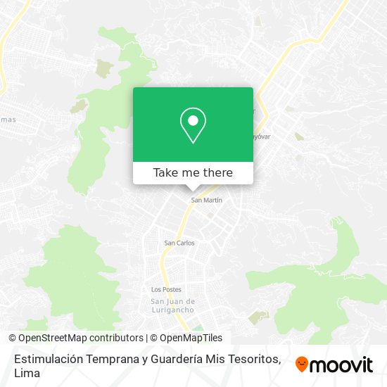 Estimulación Temprana y Guardería Mis Tesoritos map