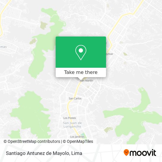 Santiago Antunez de Mayolo map