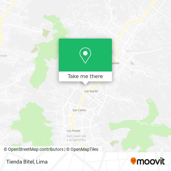 Mapa de Tienda Bitel