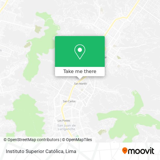 Mapa de Instituto Superior Católica