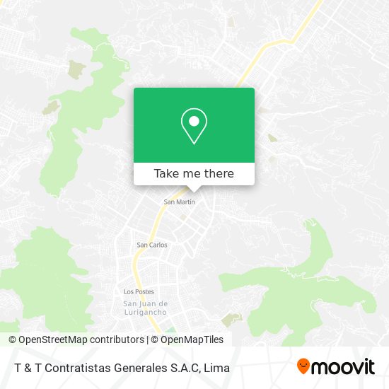 T & T Contratistas Generales S.A.C map