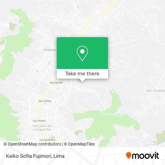 Mapa de Keiko Sofía Fujimori