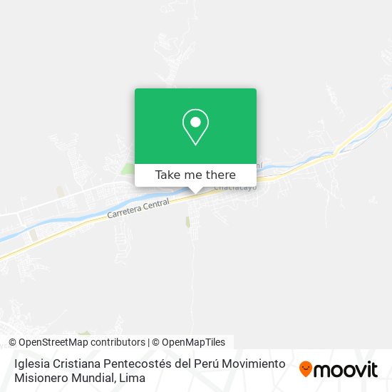 Mapa de Iglesia Cristiana Pentecostés del Perú Movimiento Misionero Mundial