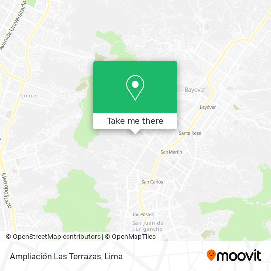 Mapa de Ampliación Las Terrazas