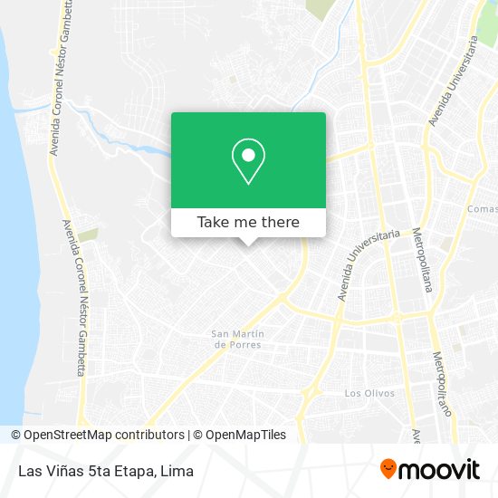 Mapa de Las Viñas 5ta Etapa