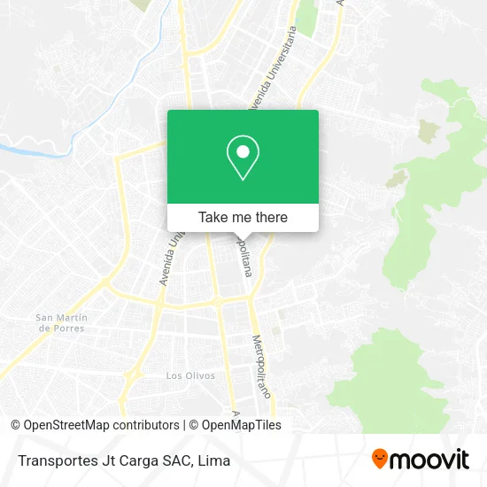 Mapa de Transportes Jt Carga SAC