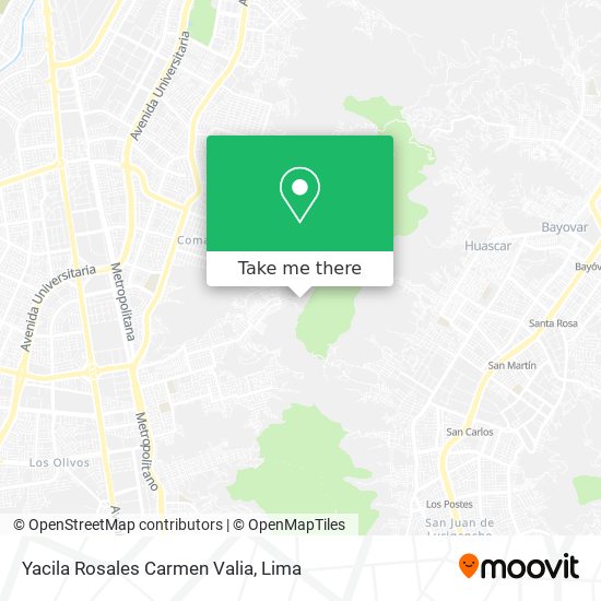 Yacila Rosales Carmen Valia map