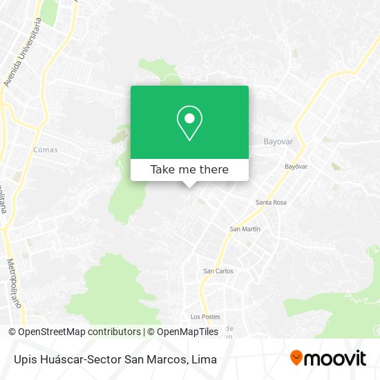 Mapa de Upis Huáscar-Sector San Marcos