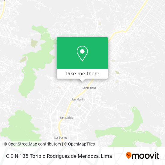 C.E N 135 Toribio Rodriguez de Mendoza map