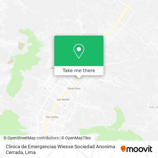 Clinica de Emergencias Wiesse Sociedad Anonima Cerrada map