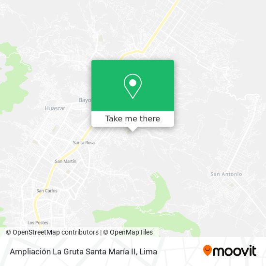 Mapa de Ampliación La Gruta Santa María II