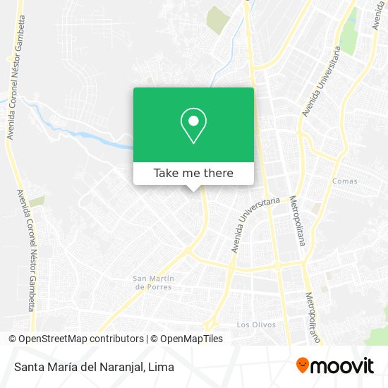 Mapa de Santa María del Naranjal