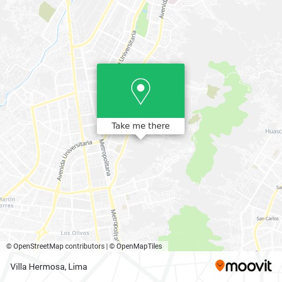 Villa Hermosa map