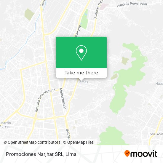 Promociones Narjhar SRL map