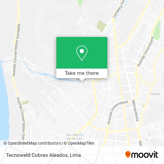 Mapa de Tecnoweld Cobres Aleados