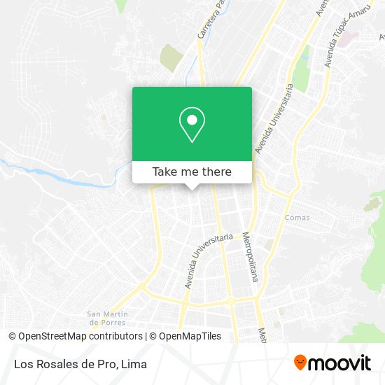 Mapa de Los Rosales de Pro