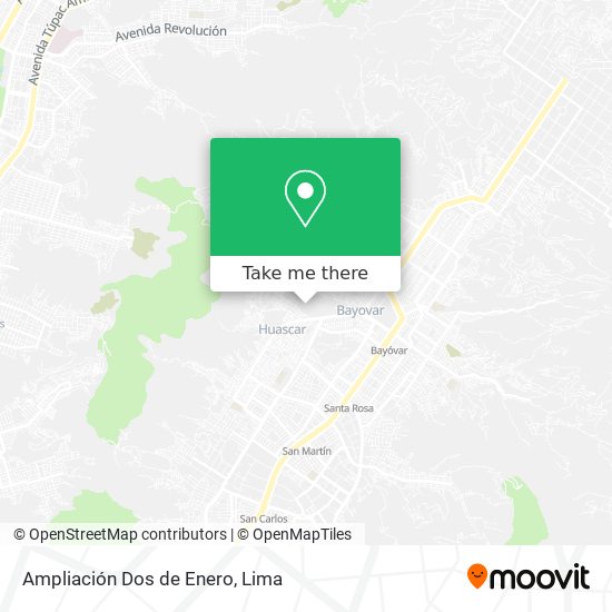 Ampliación Dos de Enero map