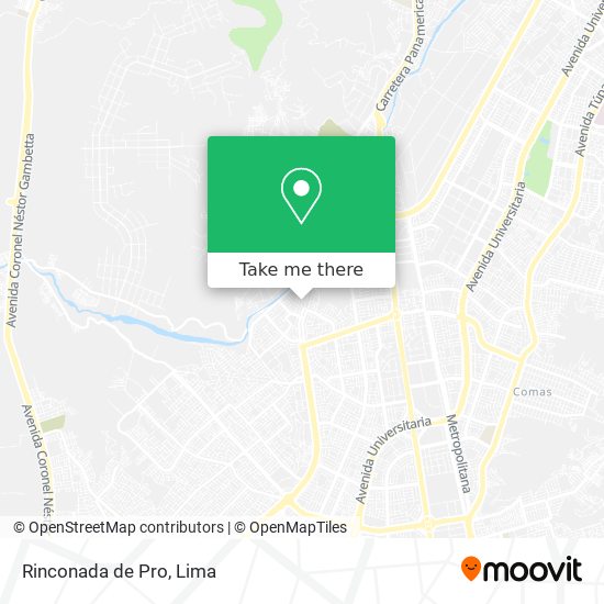 Mapa de Rinconada de Pro