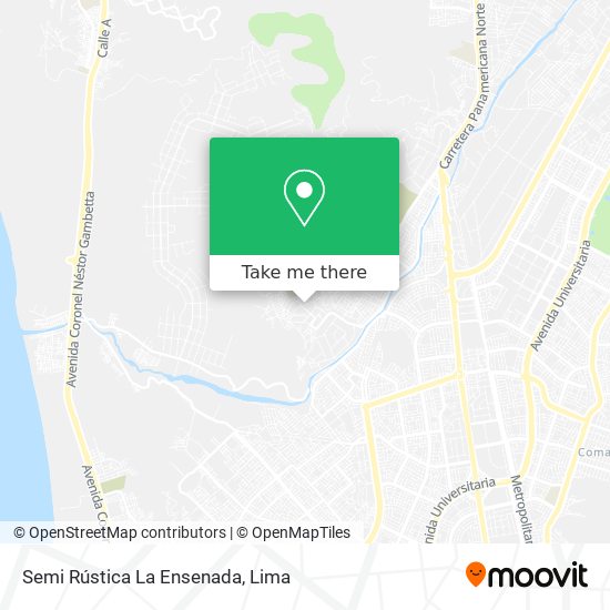 Mapa de Semi Rústica La Ensenada