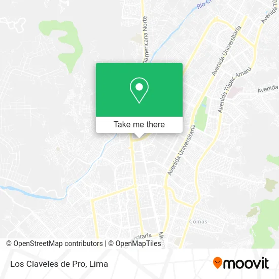 Los Claveles de Pro map