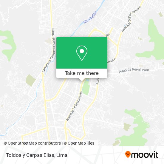 Toldos y Carpas Elias map