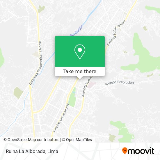 Ruina La Alborada map