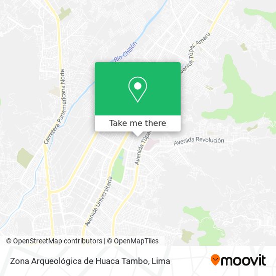 Zona Arqueológica de Huaca Tambo map