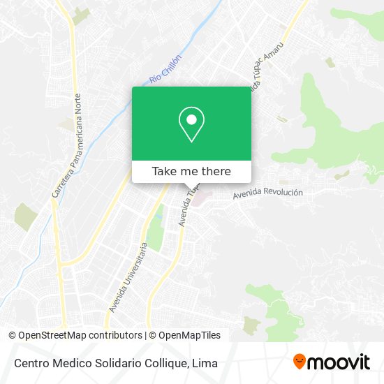 Mapa de Centro Medico Solidario Collique