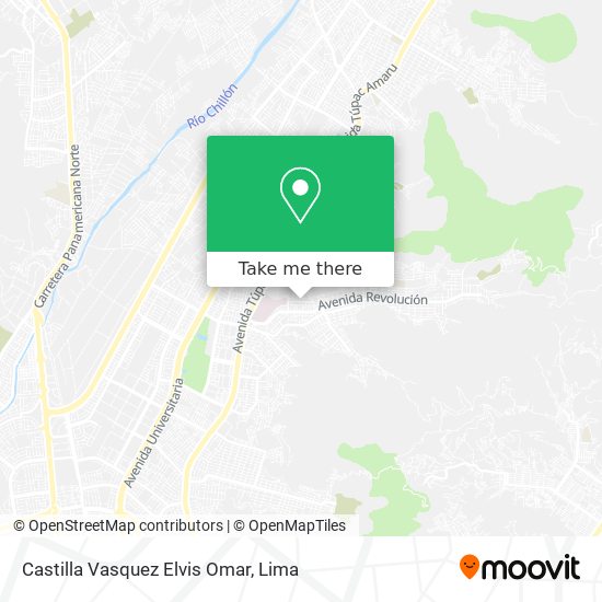 Castilla Vasquez Elvis Omar map