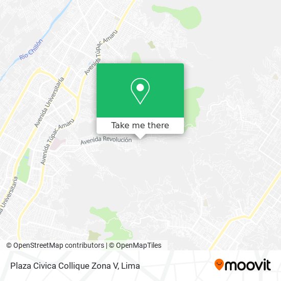 Plaza Civica Collique Zona V map