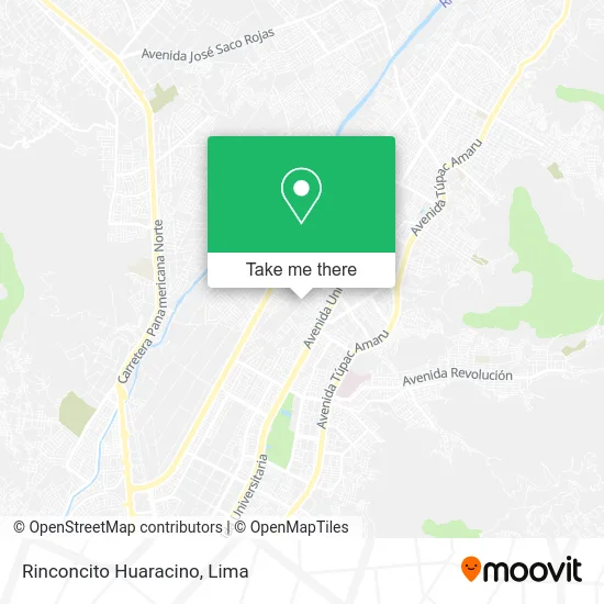 Rinconcito Huaracino map