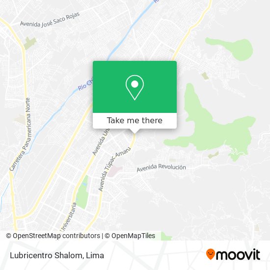 Lubricentro Shalom map
