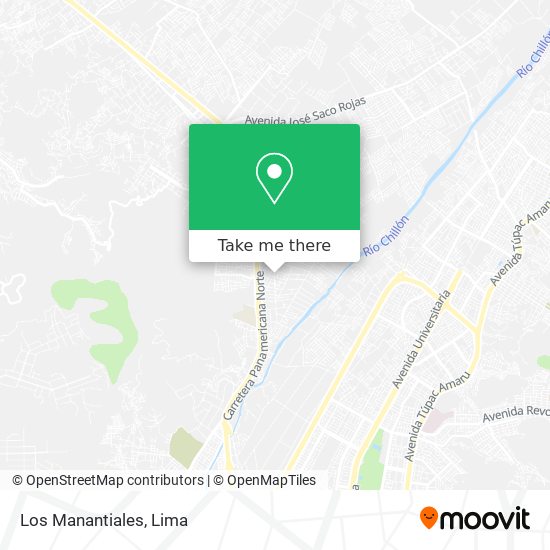 Los Manantiales map