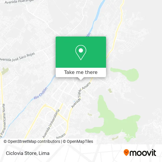 Ciclovia Store map