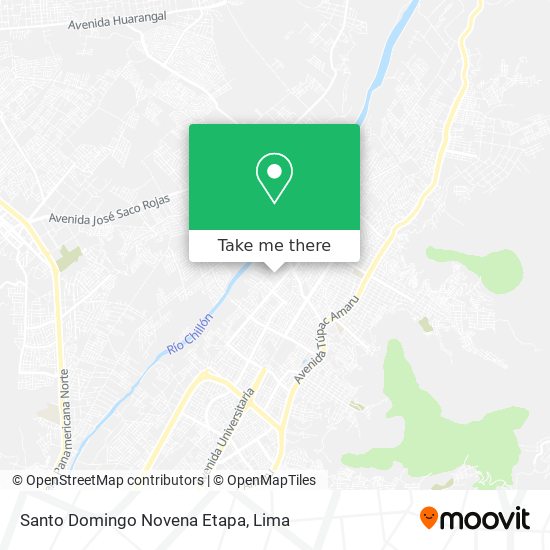 Santo Domingo Novena Etapa map