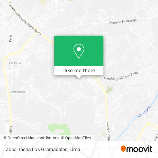 Zona Tacna Los Gramadales map