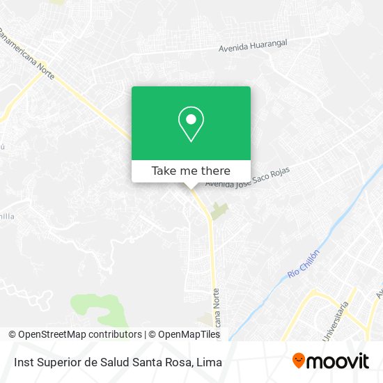 Inst Superior de Salud Santa Rosa map