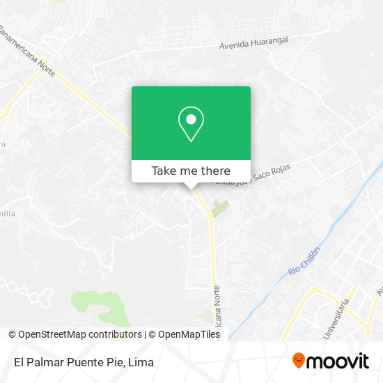 El Palmar Puente Pie map