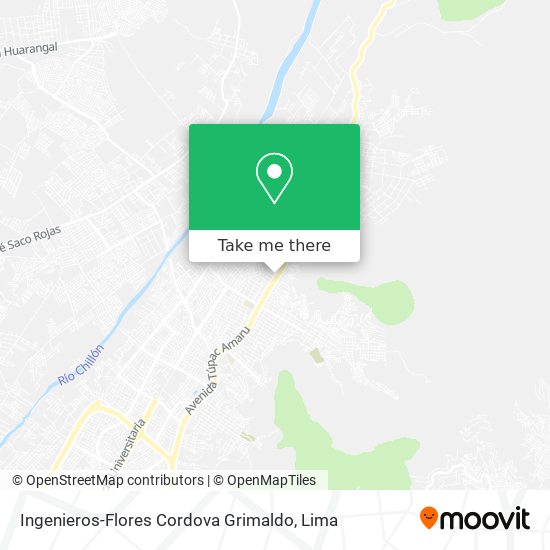 Ingenieros-Flores Cordova Grimaldo map